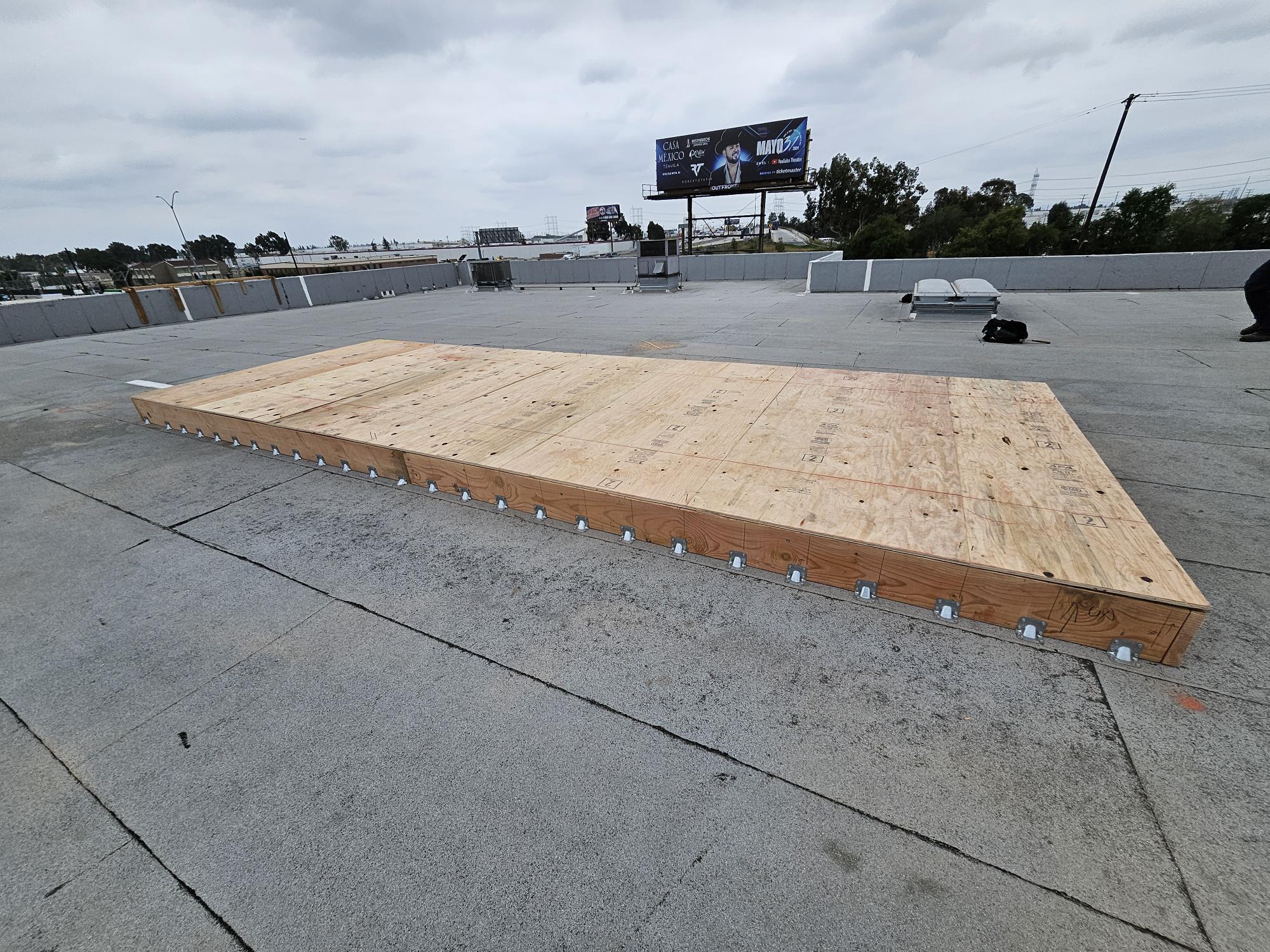 Roof opening after covering